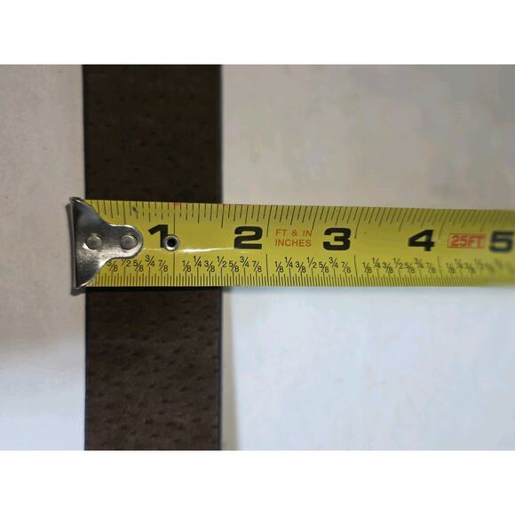 Men's Size 38 NT Jeans Genuine Leather Belt (Color: Saddle Brown) New - Picture 8 of 8